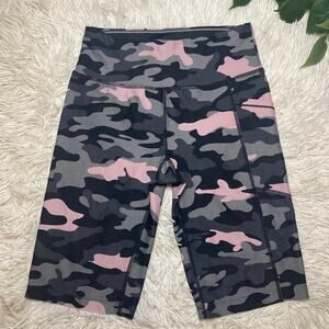 Calvin Klein performance wick camouflage athletic biker shorts